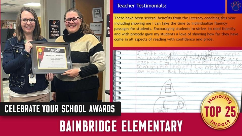 Photo collage of Bainbridge Elementary