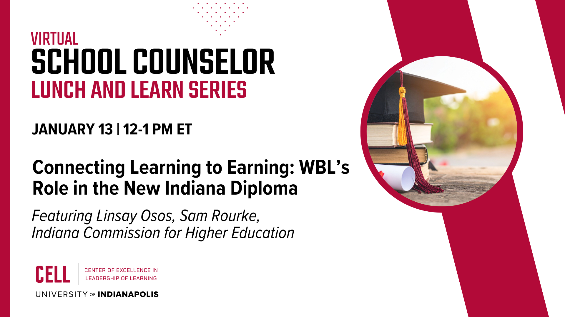Connecting Learning to Earning: WBL’s Role in the New Indiana Diploma with Linsay Osos and Sam Rourke, Indiana Commission for Higher Education with Indiana College Core logo